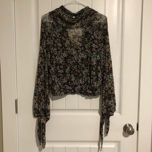 Free People Floral Blouse